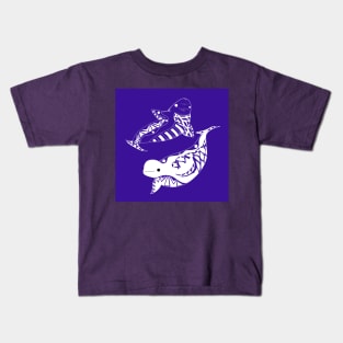 the lovely whales the beluga twins Kids T-Shirt